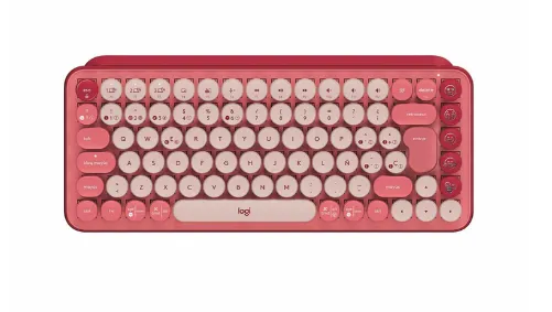 TECLADO LOGITECH POP KEYS INALAMBRICO ROSADO